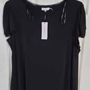 Calvin klein plus size Knit Cap Sleeve top